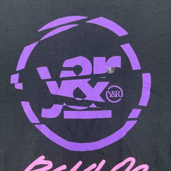 Young & Reckless T Shirt Mens L Black Graphic Print Cotton Crew Neck Pullover - Picture 2 of 9